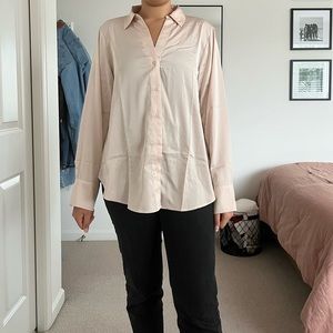 H&M Satin Button Up Shirt